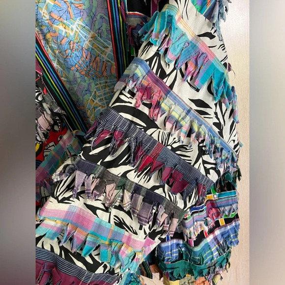 Vintage Rare 90s Paula Sweet Muslin Mink Floral Jacket Size 2XL - Super Funky - Picture 5 of 13